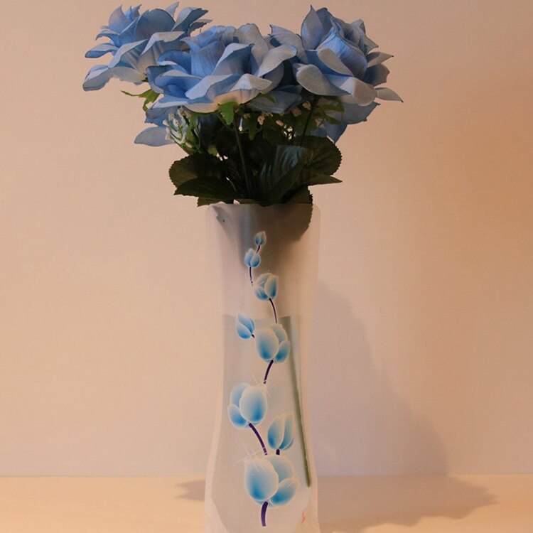 1x unzerbrechlich Faltbare Mehrweg Kunststoff Blume Vase