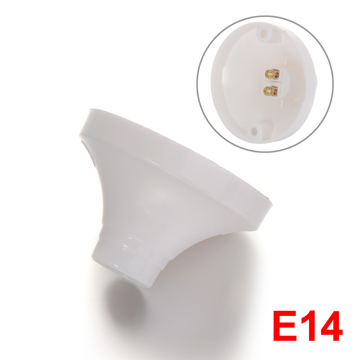 E14 E27 Lamp Holder E27 Bulb Base Adapter E14 Cartridge With Mount LED Light Round Lamp Screw Cap Fitting E26 E27 Socket: Brown