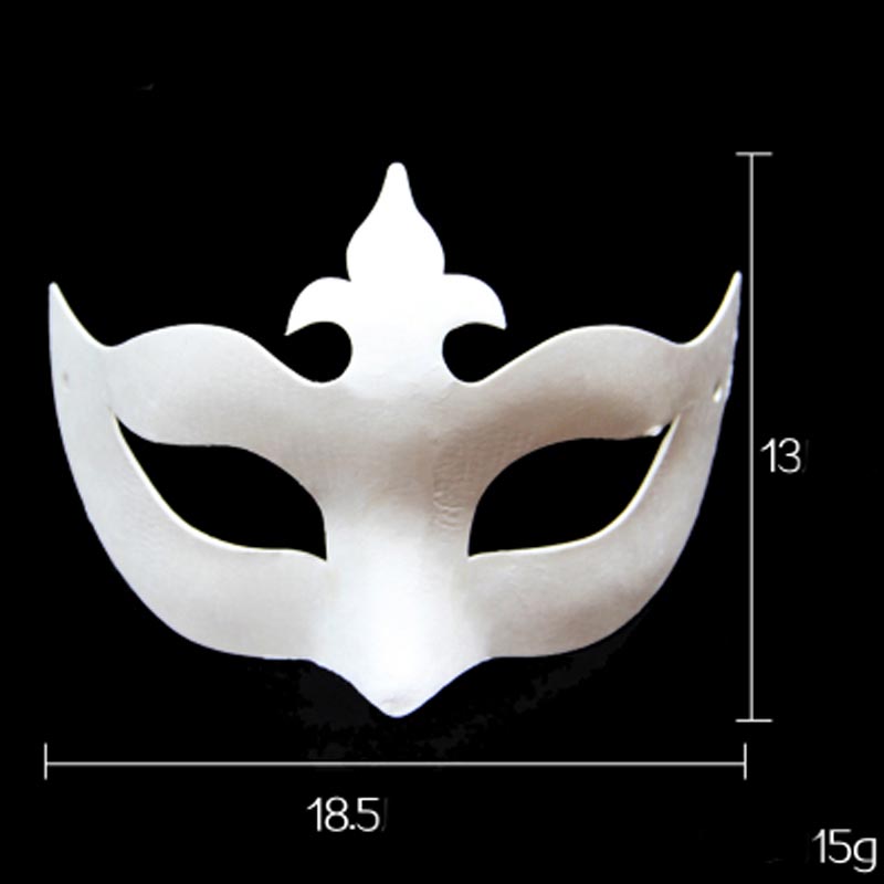 SZ DAMPF Halloween DIY Gesicht Maske Farbe Zeichnung Spielzeug Weiß Peking-oper Für Kinder Kinder weiß embryo hand gemalt papier SZ3106: Crown