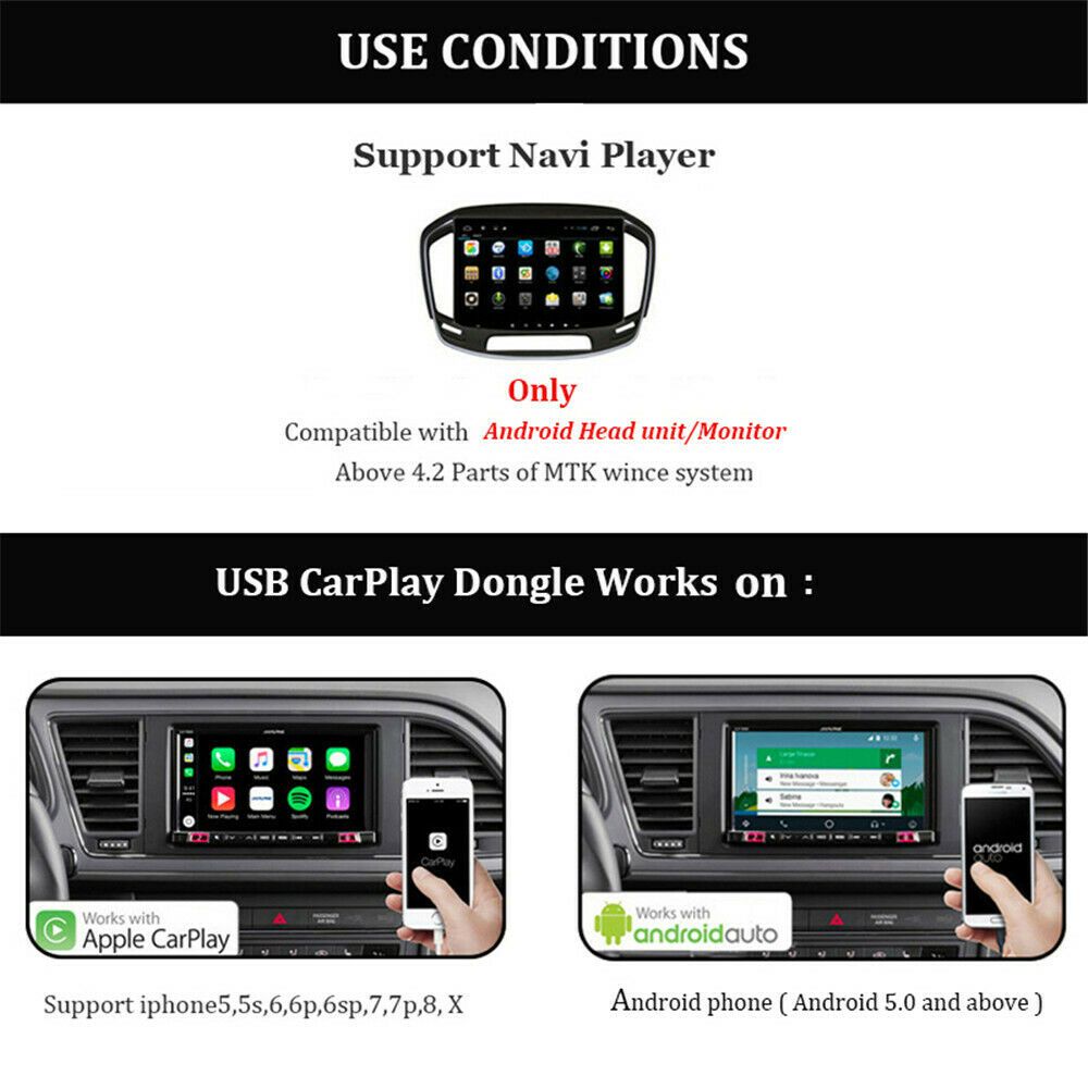 Carlinkit smart link apple carplay dongle til android navigationsafspiller mini usb carplay stick stemmestyring
