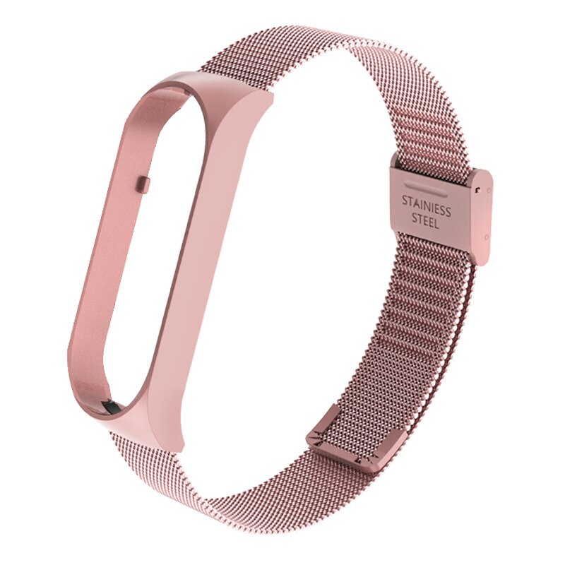 Metal de aço inoxidável para mi banda 5 pulseira pulseira relógio inteligente substituível para xiaomi mi banda 5 pulseira pulseira esporte: 03