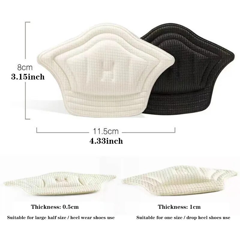 1 paar Schuh Pads Anti Tragen Ferse Einlegesohlen Patch Unisex Kissen Pads Fußpflege Schutz Klebstoff Zurück Aufkleber Schuhe Einfügen einlegesohle