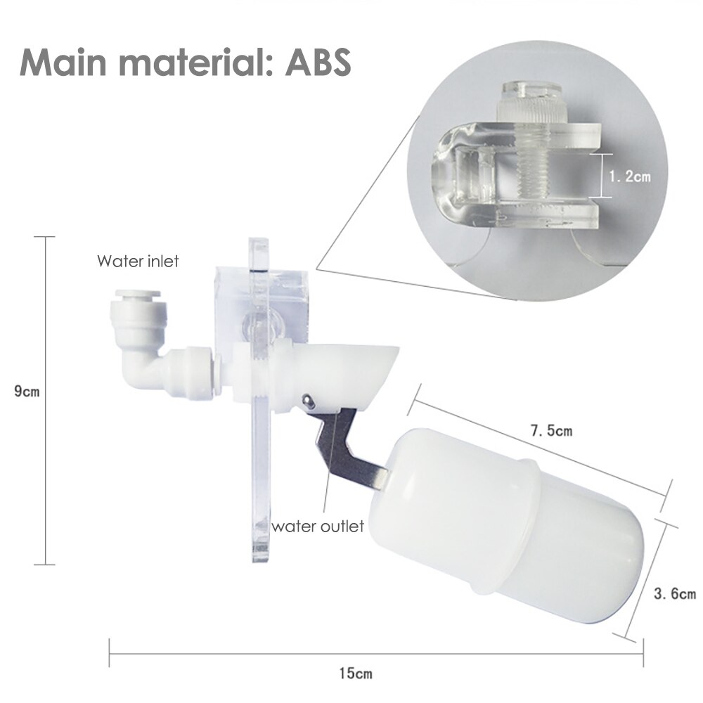 Float Valve Kit Water Float Valve Kit for Water Trough Fountain Aquarium Chicken Dog Horse Cattle Waterer Aquarium Accessories