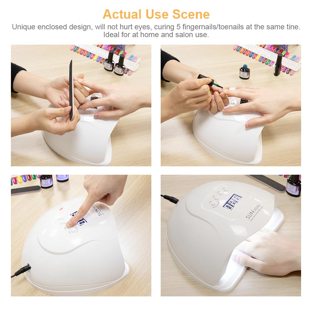 Ladymisty 72W Nail Dryer Led Uv Lamp Dual Handen 36 Pcs Led Nagels Lamp Voor Curing Uv Gel Nail polish Met Lcd-scherm Salon Tool