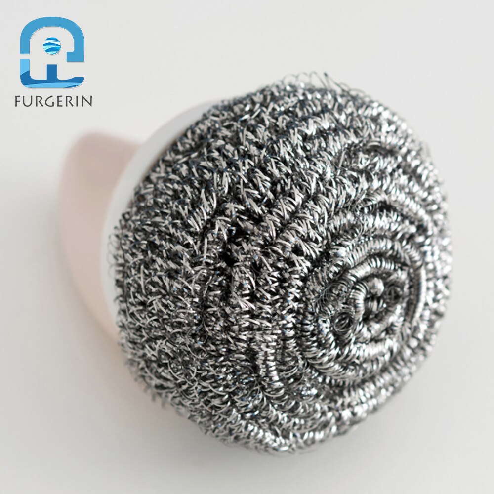 FURGERIN Kitchen Wire Brush stainless steel wire ball Shark Shape Scrubber Household Cleaning Tools kitchen gadget