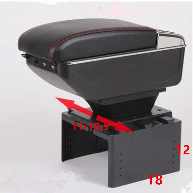 For Renault logan 2/Megane/twingo armrest box central Store content box products interior Armrest Storage accessories part