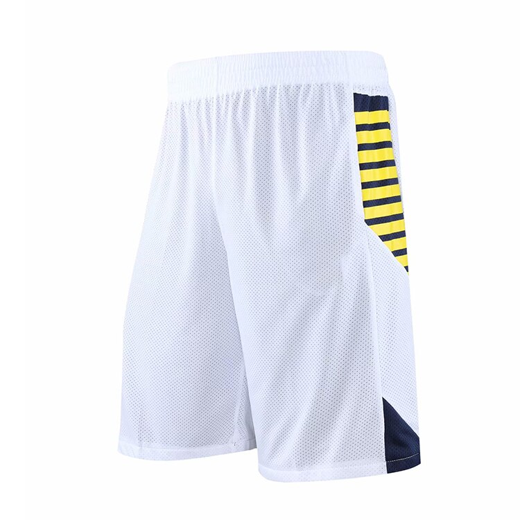 DPOY professionelle doppelseitige basketball sport team training anzug: White shorts / XL