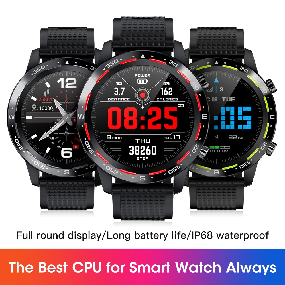 L12 L8 Smart Horloge Ecg + Ppg IP68 Waterdichte Bluetooth Call Bloeddruk Hartslag Sport Smartwatch Voor Android Ios pk L7 M5
