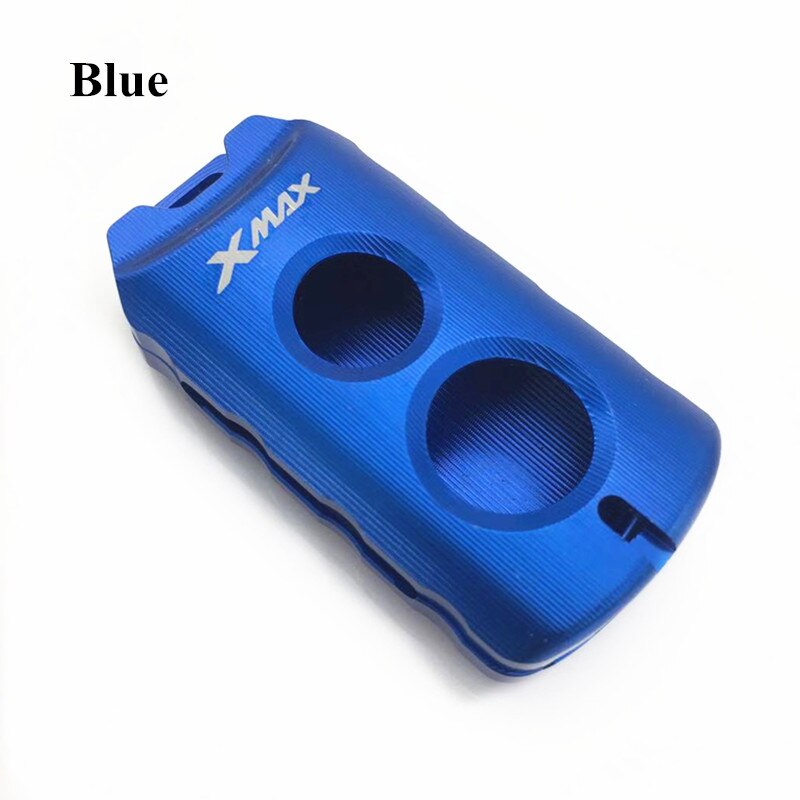 Cubierta de tapa protectora de llave nmax xmax nvx modificada para motocicleta, funda de llavero remota para Yamaha nmax xmax aerox: New blue