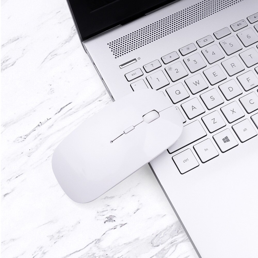 kebidumei Wireless Dual Mode 2 In 1 Bluetooth 5.0 + 2.4Ghz Mouse 1600 DPI Ultra-thin Ergonomic Portable Optical Mice For PC