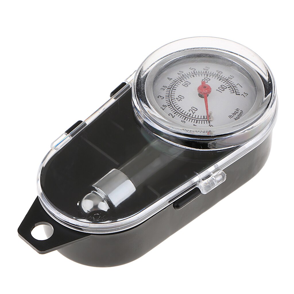 Auto Motor Car Vehicle Bike Tire Luchtdrukmeter Dial Meter Tester Grijs