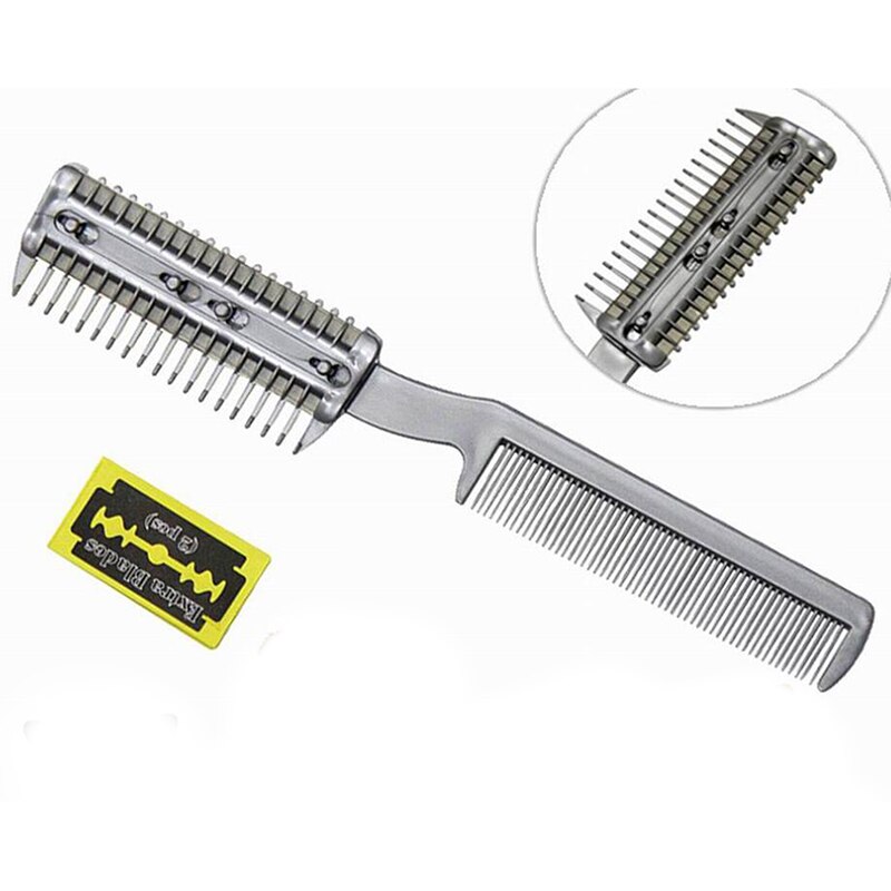 Kam Huisdier Dual-End Haar Trimmer Styler Haar Knippen Kam Kam Voor Trimmen Kat En Hond Haar Reiniging En zorg Met 2 Bladen