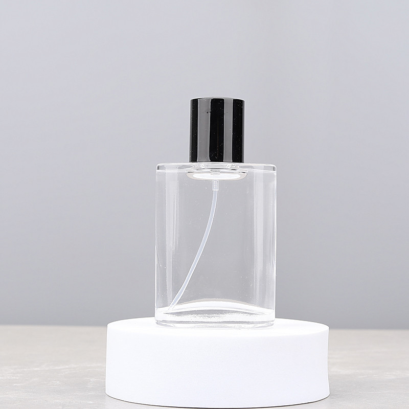 Botellas de Perfume vacías de 5 uds, botellas de Spray de Perfume de vidrio de 50 ML, subembotellado de muestra de fragancia de alta gama con tapa de rosca portátil de viaje: Default Title