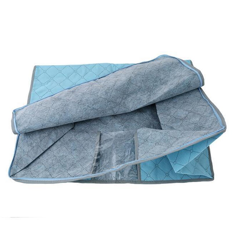 Kwalificeren Opbergtas Doos Draagbare Organizer Non Woven Onderbed Pouch Opbergdoos Bamboe Kleding Storaging Bag Voor