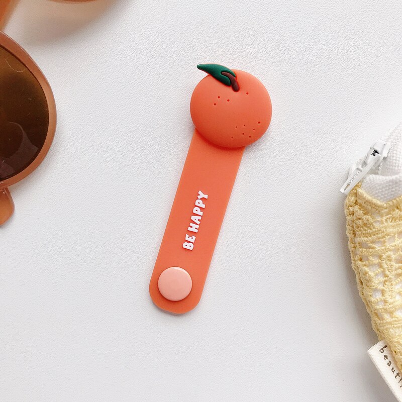 Winder cute fruit pattern organizer help to clean up the desktop and solve the clutter