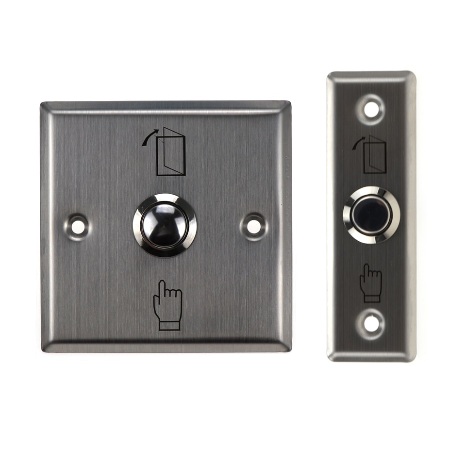Bouton poussoir de sortie de porte, interrupteur de déverrouillage pour système de contrôle d&#39;accès de porte, ouverture tactile, NO COM NC