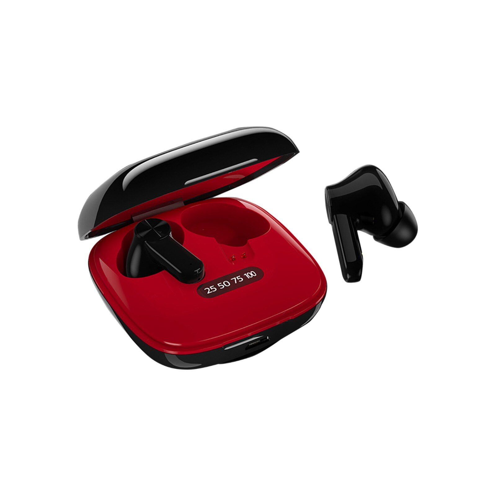 Bluetooth Draadloze Hoofdtelefoon Met Mic Sport Waterdichte Digitale Display Bluetooth Oortelefoon Touch Control Draadloze Headsets 26: B