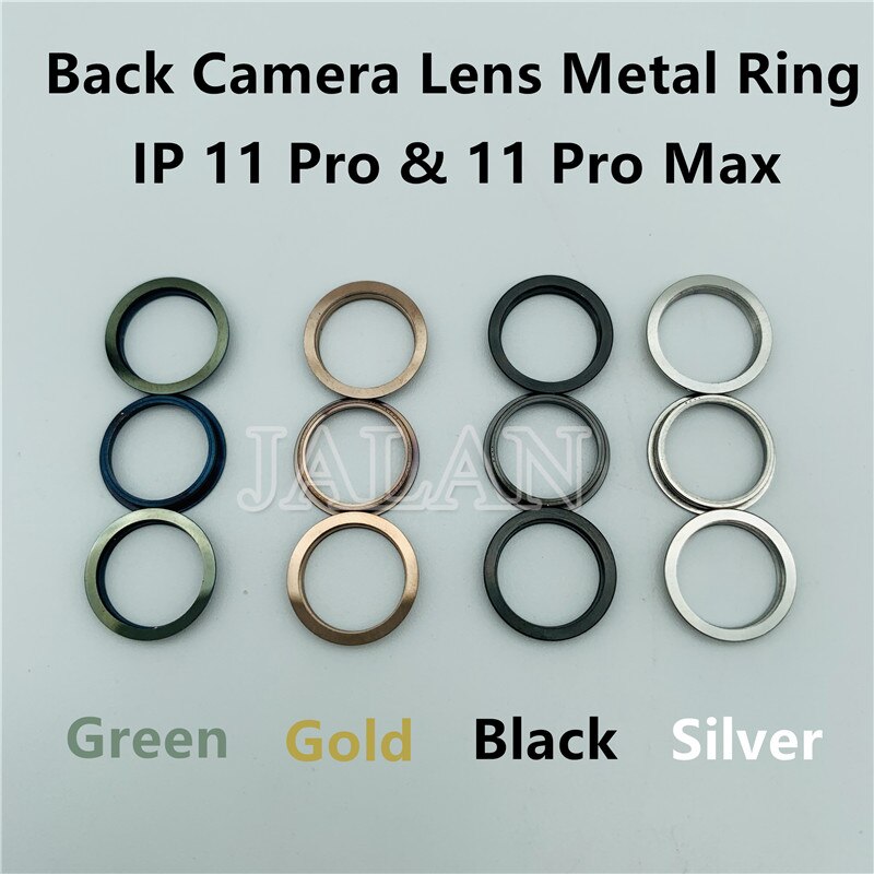 iPhone 11 Pro Max Camera Lens Bezel - Metal Replacement Ring for Back Cover Repair