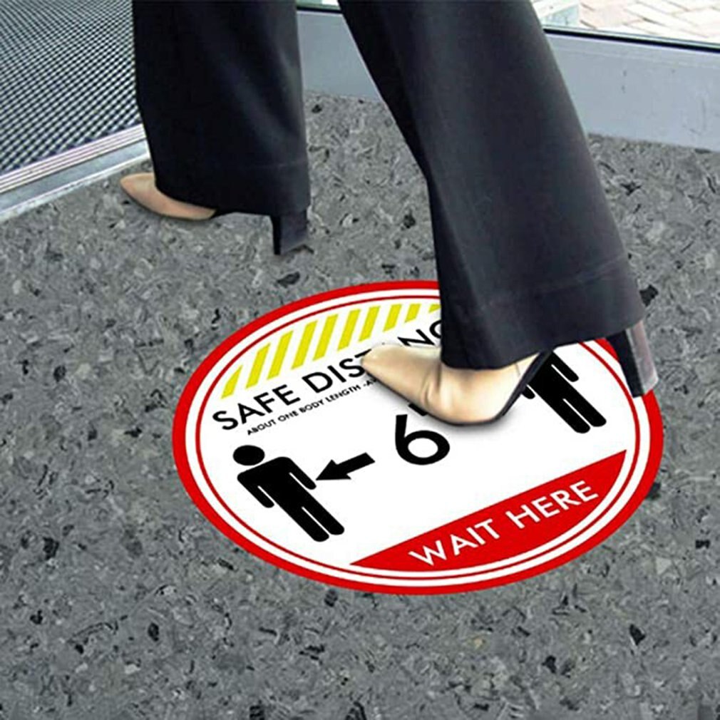 Practical stickers Social Distance Floor Mats Keep Your Distance Logo for Crowd Control Floor Stickers