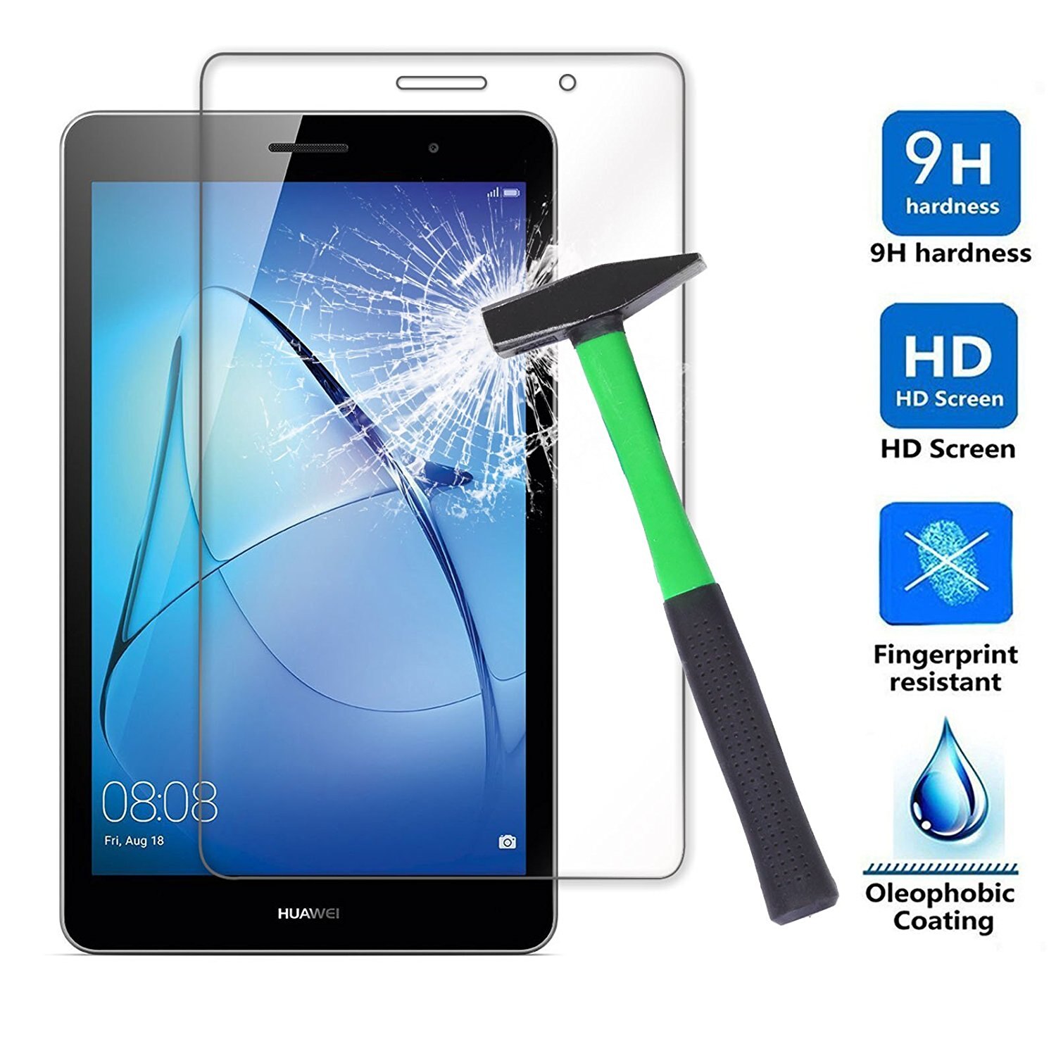 Voor Huawei Mediapad T3 8 inch Gehard Glas, clear 9 H explosieveilige LCD Screen Protector voor KOB-L09 KOB-W09 Beschermende Film