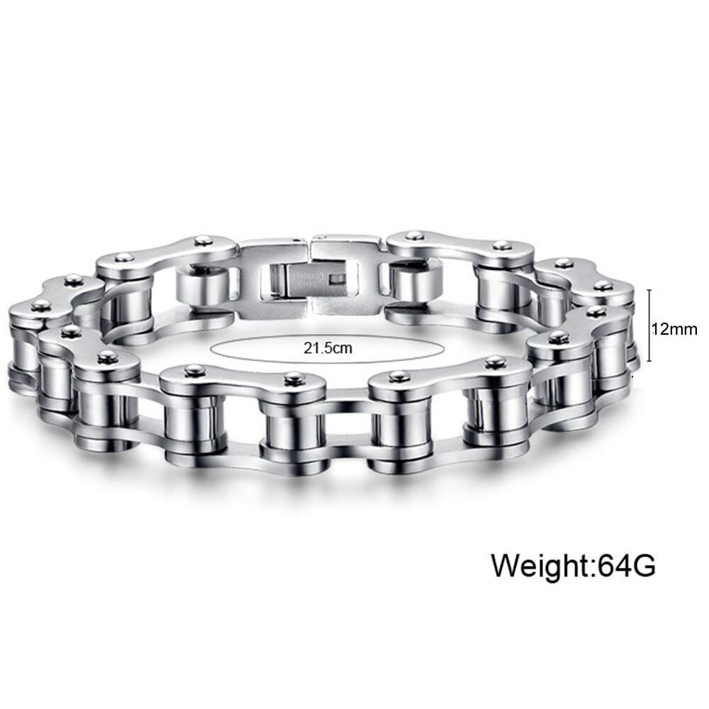 Pulseiras para casal de aço inoxidável, pulseira de alta polimento para motocicleta, bicicleta, pulseiras modernas, joias de presente de alta qualidade