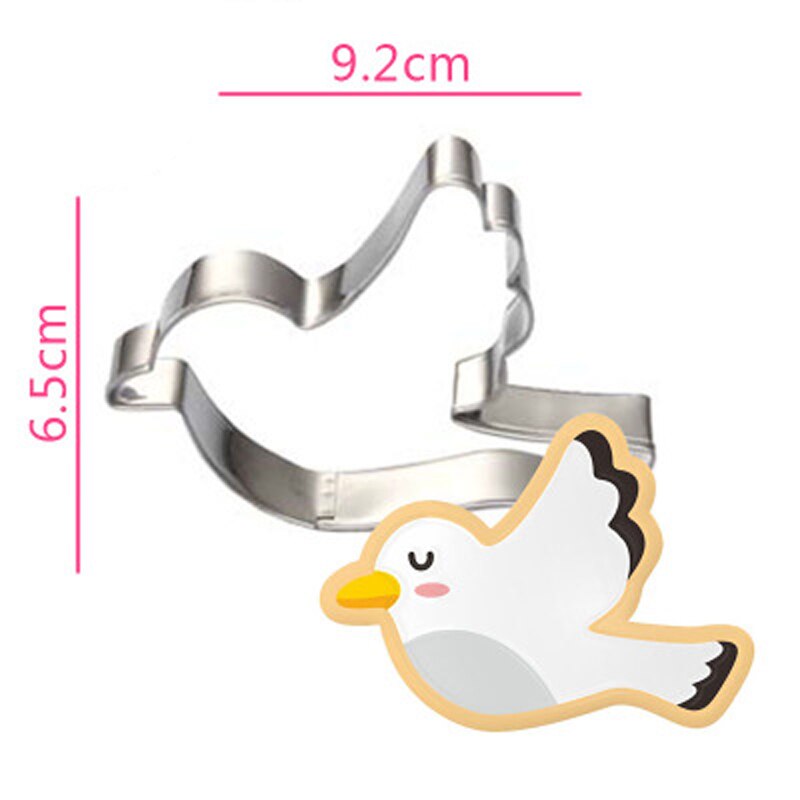 ANGRLY Birds pigeons stainless steel cute cutting biscuit mould cake moulds fruit sugar mold baking tools Mold Baking