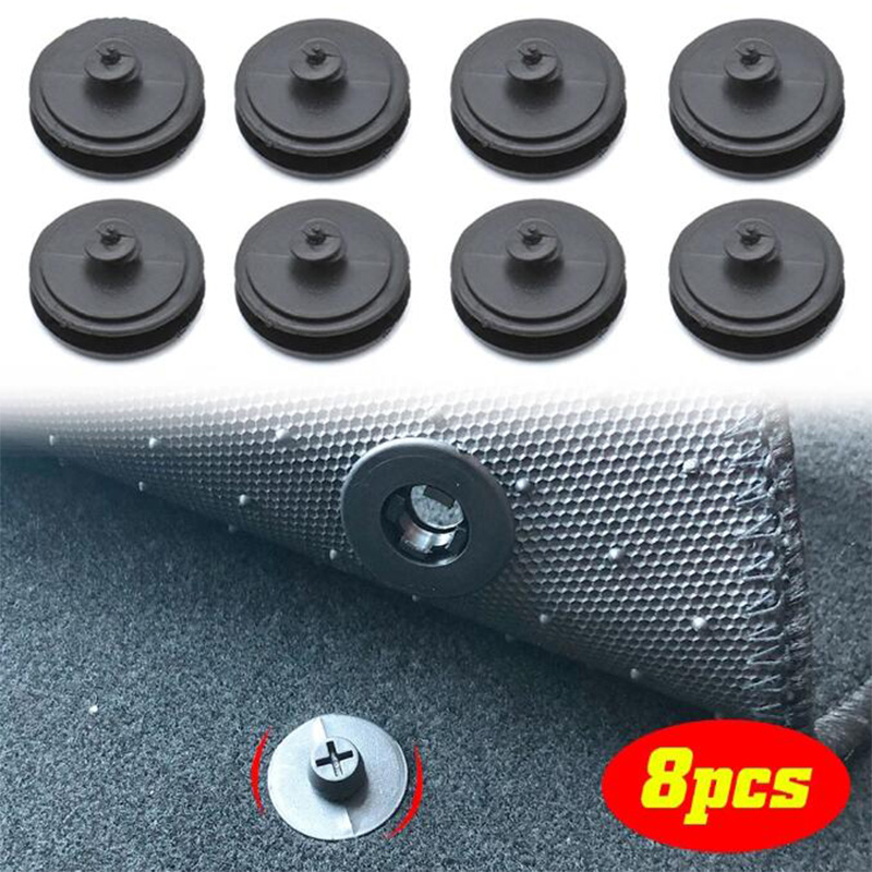 8 Stuks Universele Auto Vloermat Clips Retentie Houders Grips Tapijt Bevestigingsklemmen Gespen Anti Slip Fastener Retainer Slip