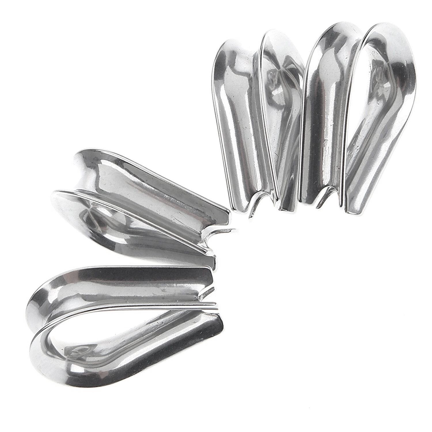 10 stk 3mm stålwire fingerbøl til 3mm tråd rustfrit stål