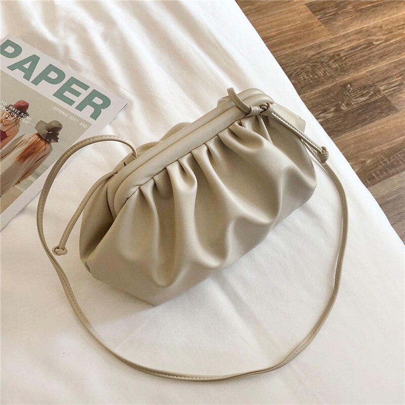 Jin Mantang frauen Tasche Neue Mädchen Tasche Eine Schulter Diagonale Tasche Temperament Wilden Kette Crossbody-tasche: Beige