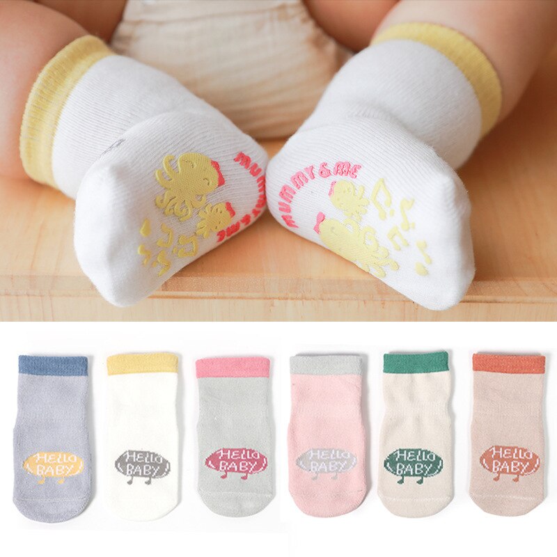 Frühling und Herbst freundlicher Socken Karikatur Abgabe Nicht-Unterhose Baby Mädchen Boden Socken Kleinkind Socken Komfortable Jungen Socken
