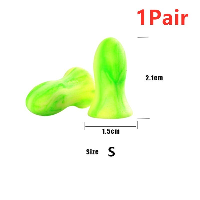 nouveaux bouchons d'oreille en mousse souple Version améliorée Anti-bruit ronflement bouchons d'oreilles pour dormir aide voyage réduction du bruit bouchons d'oreilles: 1Pair Small