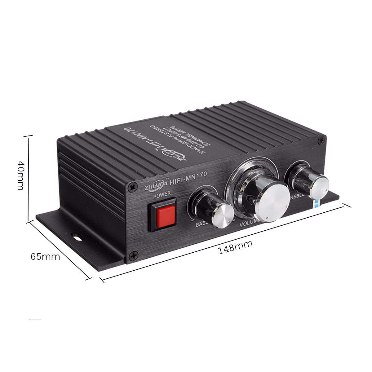 Car Mini Amplifiers Hi-Fi bluetooth Power Amplifier Audio High Fidelity Sound Bass Amplifiers Car Stereo Audio Processor
