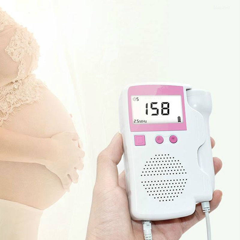 Display LCD Ultrasuoni Baby Monitor Doppler fetale per gravidanza incinta  Gravidanza Baby Heartbeat Detector Nessuna radiazione