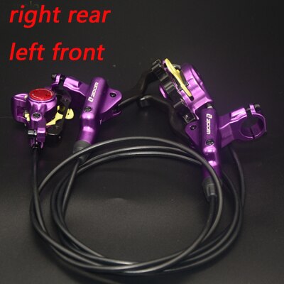 ZOOM Brake bicycle bike mtb Hydraulic Disc brake set clamp mountain bike Brake Update: purpleR-Rear L-Front