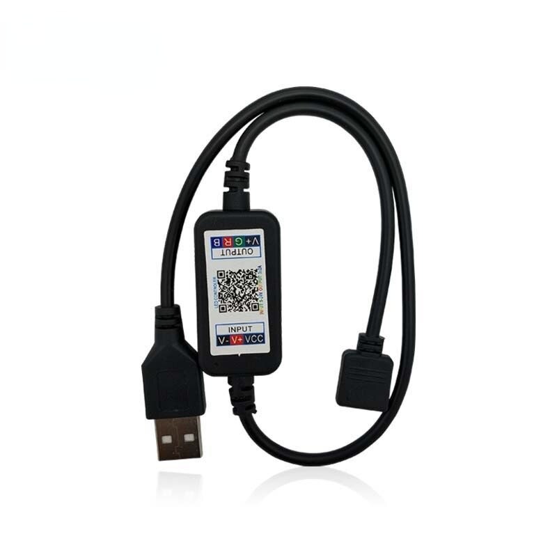 Usb Mini Rgb Bluetooth Controller Dc 5V 12V 24V Muziek Bluetooth Controller Light Strip Controller Voor 2835 5050 Rgb Led Strip: USB  Bluetooth B