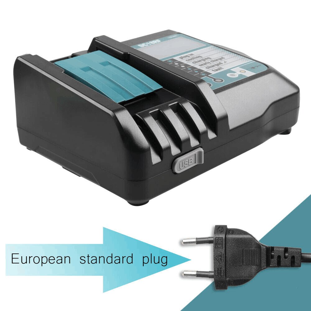 Alkuperäinen makita 18v 18000 mah 18.0ah ladattava sähkötyökalun akku led-litiumionin vaihto-lxt  bl1860b bl1860 bl1850: lla: Keltainen