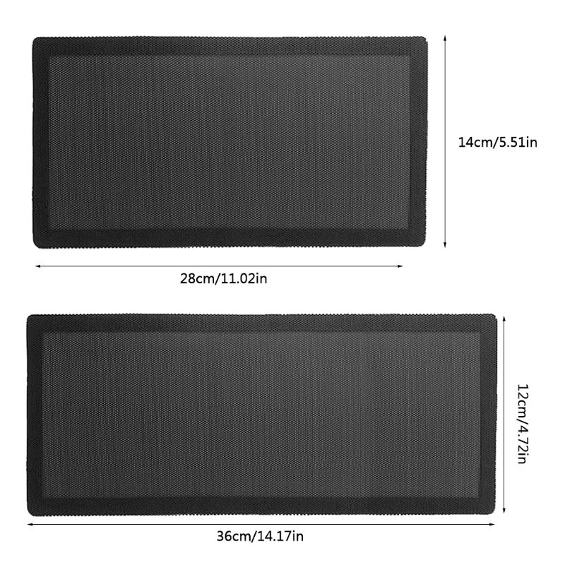 Filtro de polvo de refrigeración para chasis de PC, cubierta de ventilador de red magnética de PVC, a prueba de polvo, accesorios de malla para ordenador, 14x28mm/12x36mm