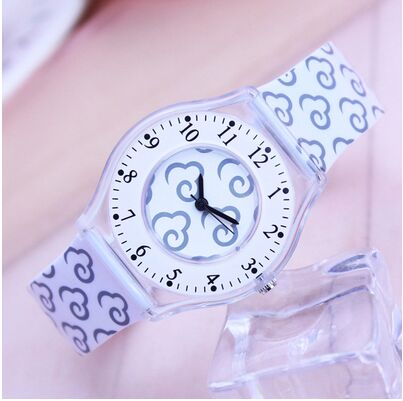 Eenvoudig patroon jongens meisjes sporthorloge waterdicht siliconen studentenhorloge waterbestendig kinderen quartz horloge klok: 3