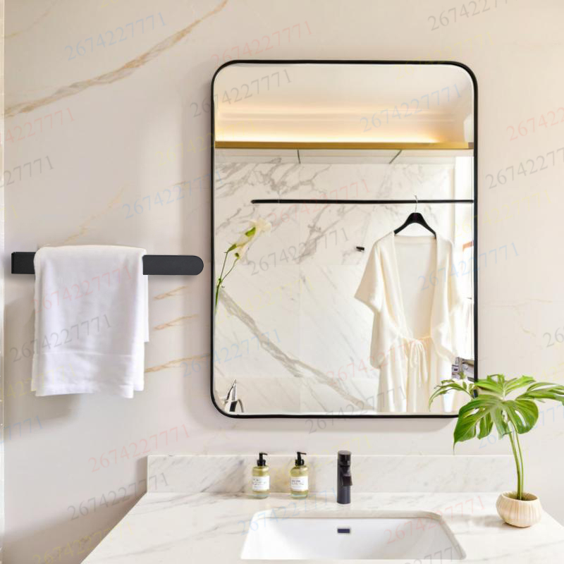 Toallero autoadhesivo, soporte para toallas de baño, estante de acero inoxidable para colgar toallas, soporte para paños de cocina, accesorios de baño, 1 ud.: Rojo