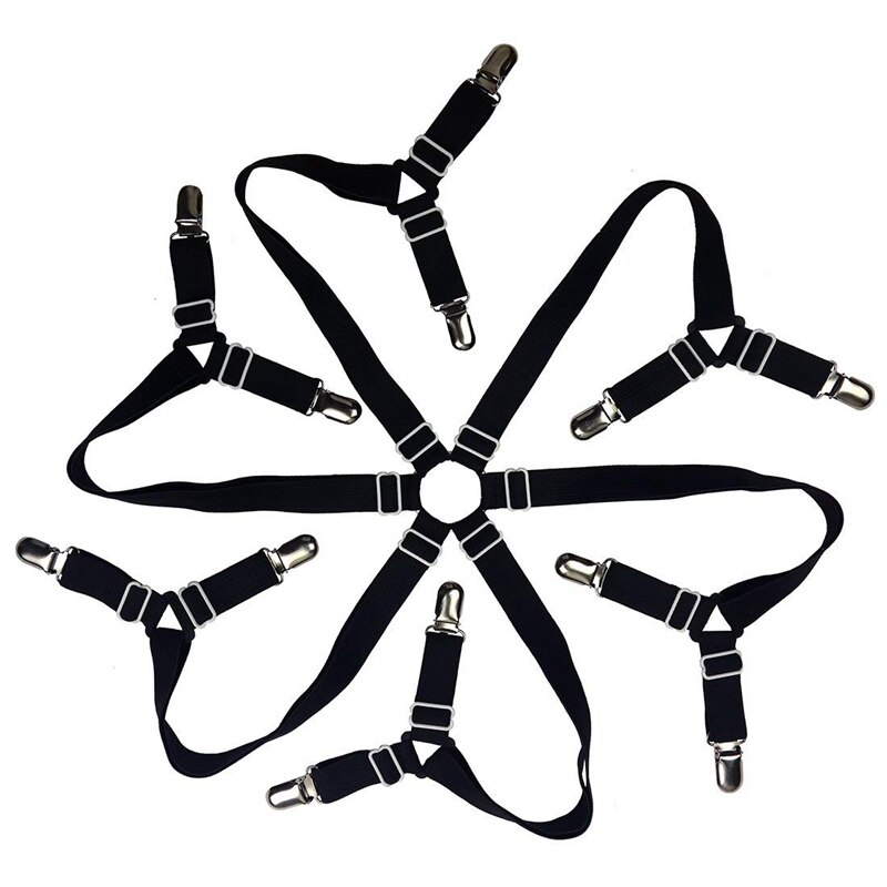 Bellanova Tendeur Drap Housse - Lot De 2, Réglables Avec Clips Métal - Pour Matelas, Canapé, Nappe