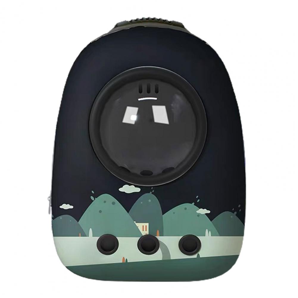 Portable Cat Backpack With Vents Double Zipper Pet Carrier Backpack Oxford Cloth Dogs Carrier Cat Carrier Bag Pet Backpack: 9