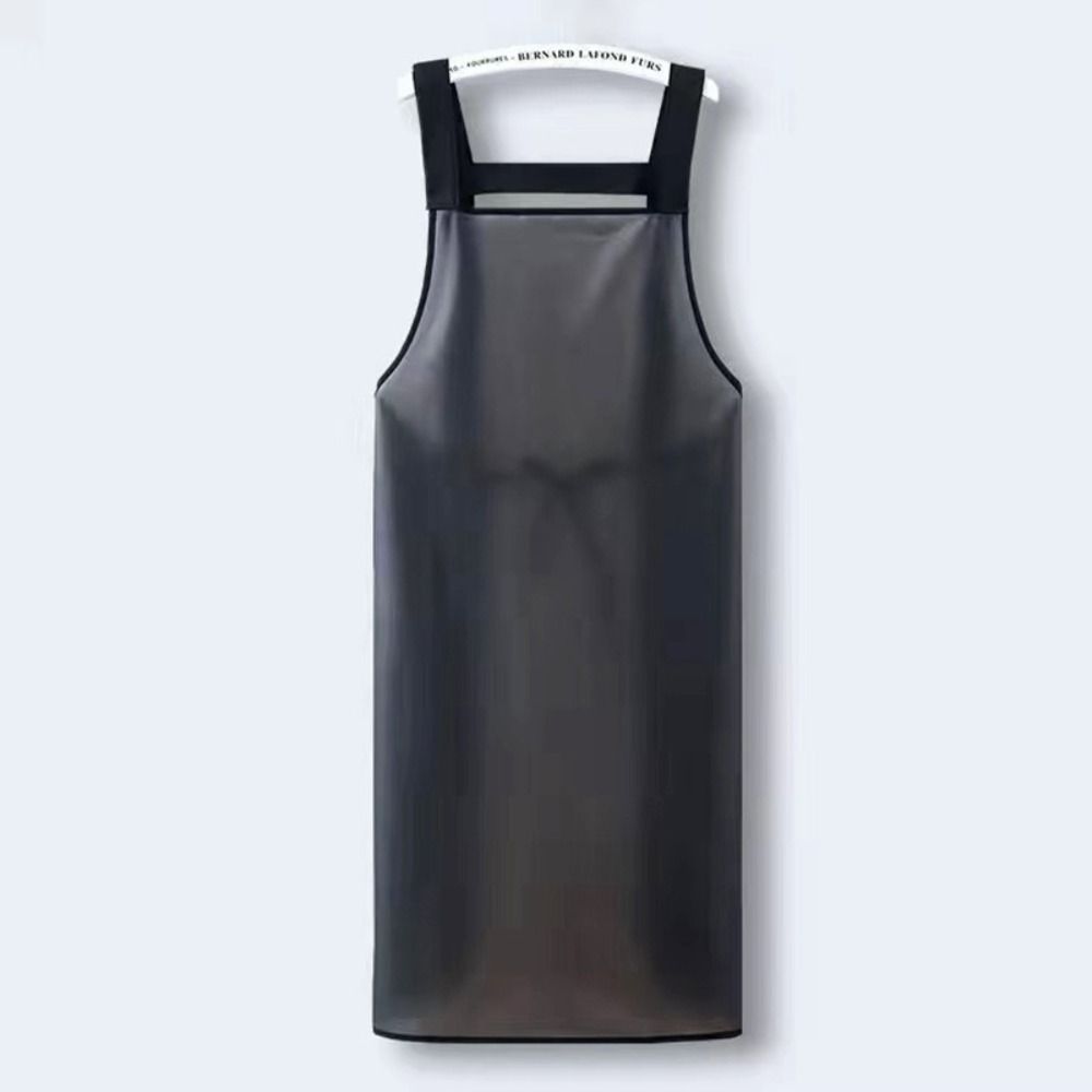 Tablier de Cuisine Imperméable en PVC Transparent Noir, pour le Travail, la Maison, les Livres, D343: S / WHITE