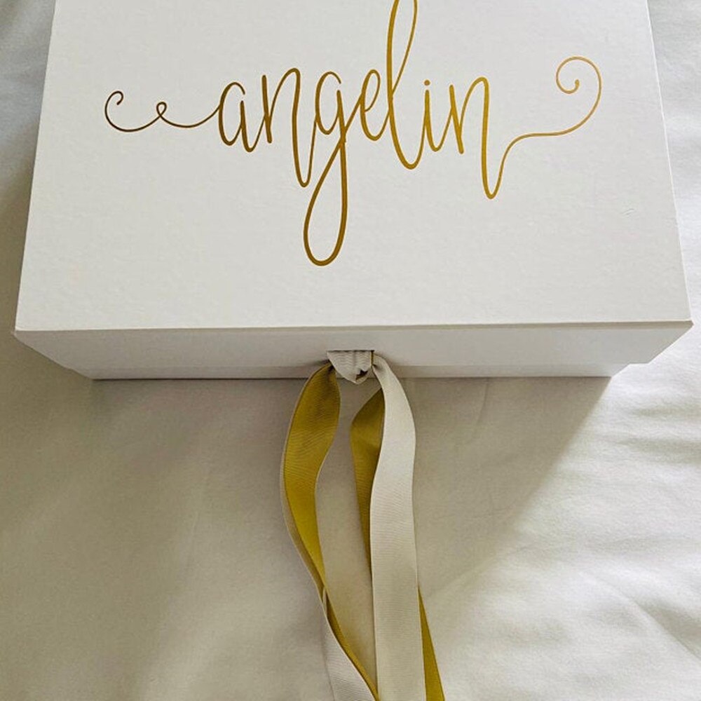 Mutter der Bräutigam, Luxus Andenken Box, White-Box, Hochzeit Erinnerungen, , mutter der Bräutigam , Silber oder Gold Schriftzug