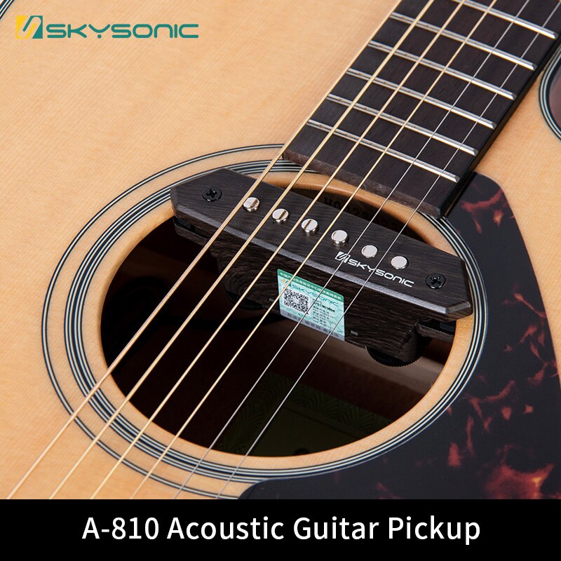 Skysonic A-810 Akoestische Gitaar Pickup Sound Hole Pickup Dual Coil Pickup Met Toon En Volumeregeling Humbucker