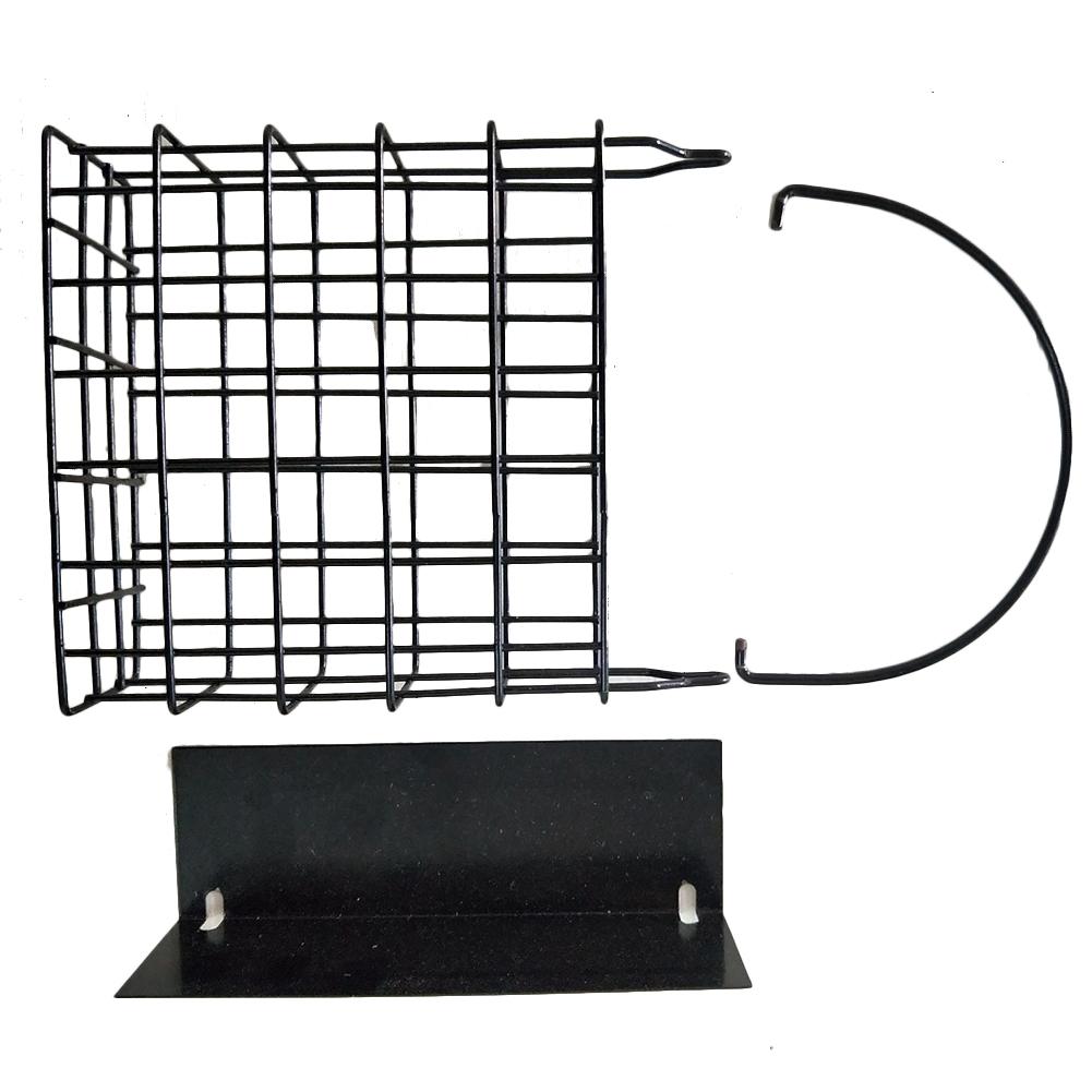 Square Bread Block Bird Feeder Outdoor Bird Food Device Suet Feeder Bird Cage House Bird Feeder with Roof Square Food Dispenser