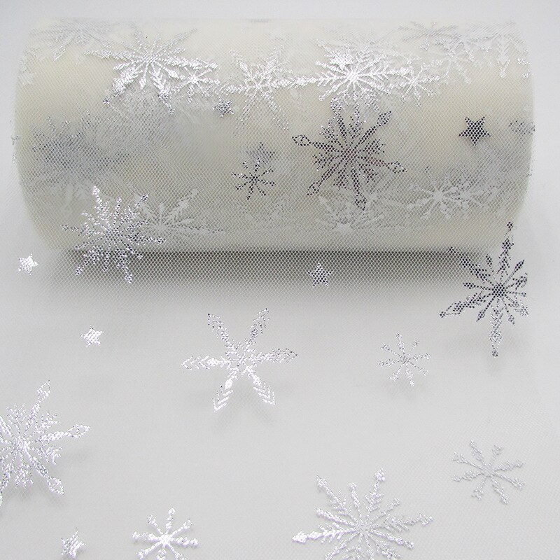 6cm*25 yards snefnug skinnende tyl ruller organza fødselsdag dekoration bryllup indretning festartikler baby shower tutu nederdel: 10- beige