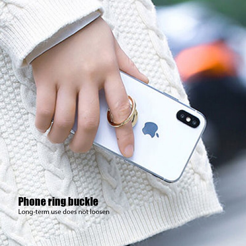 Supporto per anello per dito per Smartphone supporto per anello per telefono rotondo angoli multipli rotazione 360 e 180 supporto per dito per telefono facile da trasportare