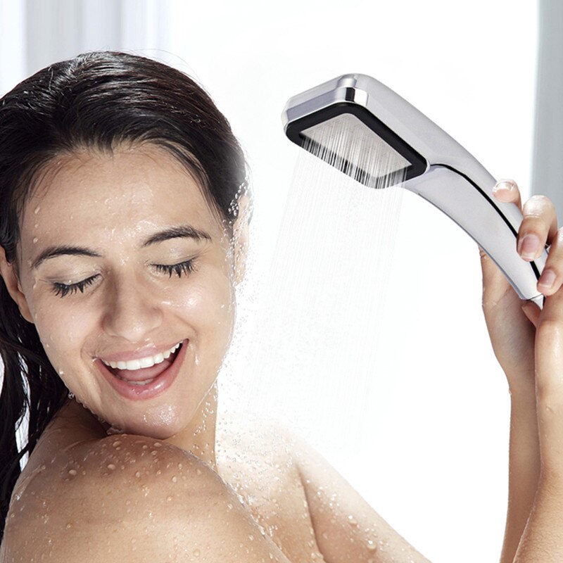 High Pressure Rainfall Shower Spray Head 300 Holes Shower-head Water Saving Filter Nozzle Bathroom Handheld Shower Spray