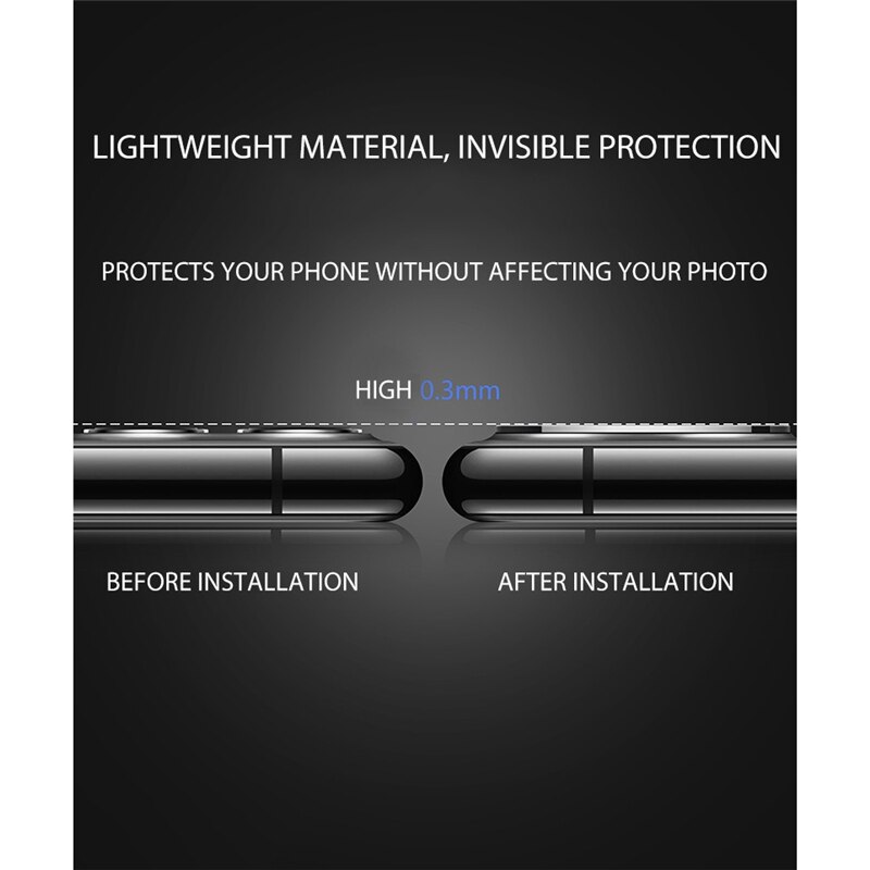 Mobile Phone Lens for IPhone X XS Max 10 Seconds Change 11 Pro Camera Lens Protector for 11Pro Max Metal Glass Protective Cover