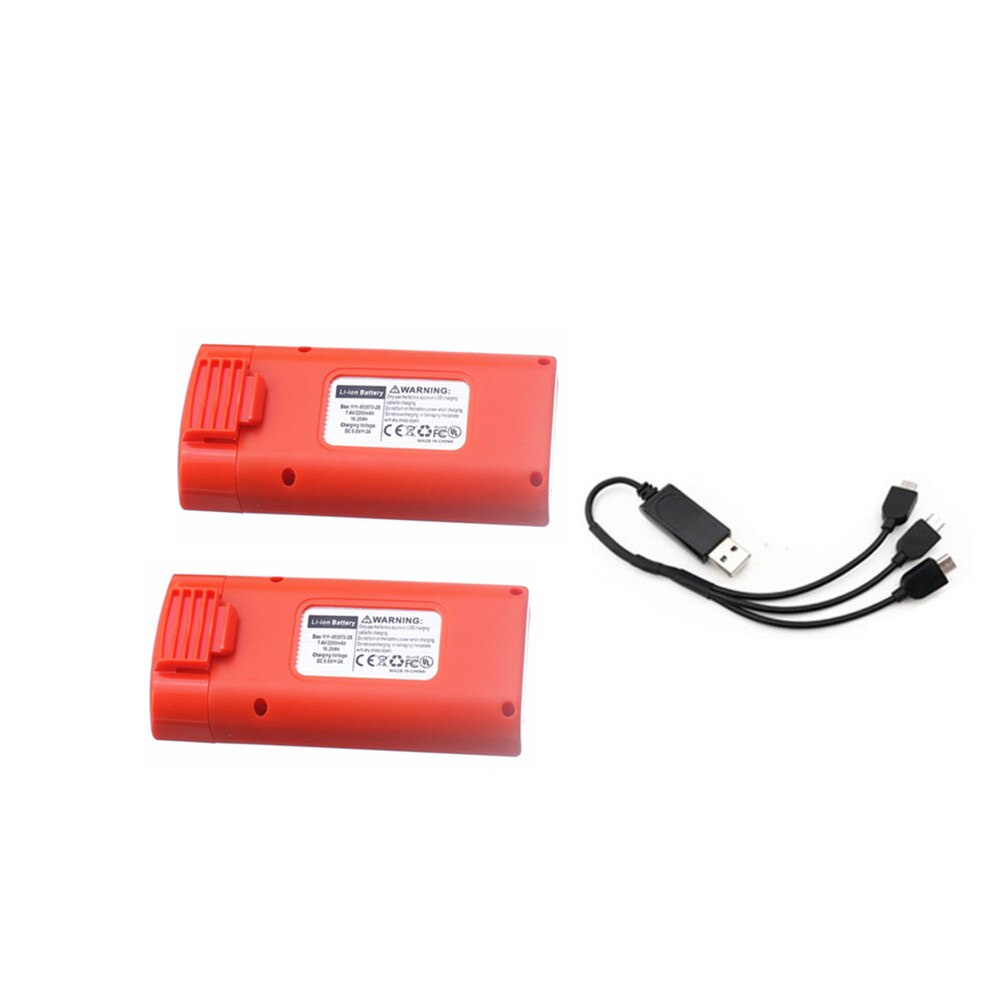 7.4V 2200mAh Lipo Battery and Charger Set For SG108 SG-108 RC Quadcopter Spare Parts 7.4V Rechargeable Battery: Purple